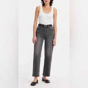 Levis Ribcage straight ankle Well worn 31 27L